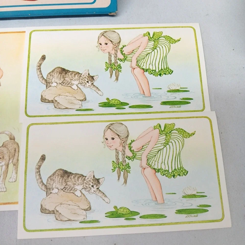 Current Capers Note Cards Vintage‎ 70s L K Powell Animals Stationery Set 4
